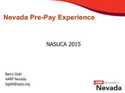 Nevada Pre-Pay Experience
