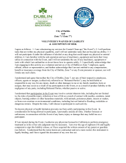 earth day creek cleanup 2006 waiver of liability and