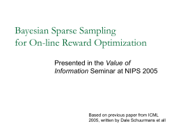 Bayesian Sparse Sampling for On