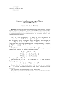 Concave iteration semigroups of linear set