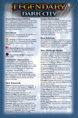 Legendary Rules - Dark City