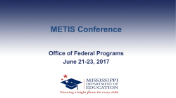 Reporting Migrant Students - Mississippi Association of School