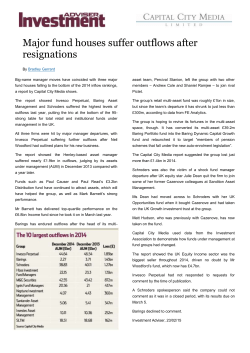 Major fund houses suffer outflows after resignations