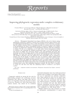 Improving phylogenetic regression under complex evolutionary