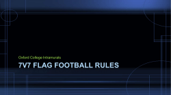 Flag Football Rules - Oxford College athletes
