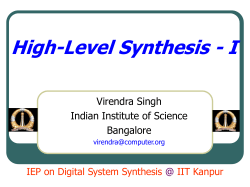 Finite State Machines - SMDP-VLSI
