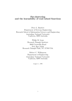 Fat shattering and the learnability of real-valued functions