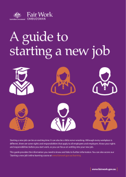 A guide to starting a new job