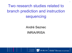 The O-GEHL branch predictor
