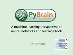 PyBrain - NeuralEnsemble