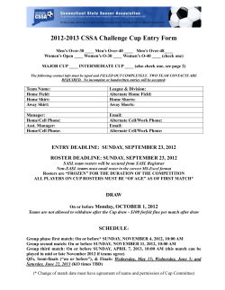 Official application form for the 2012