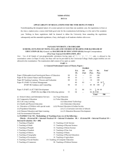 Syllabus - As College of Education Khanna