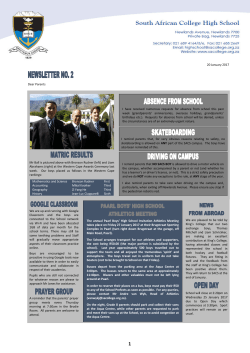 20 January 2017 Dear Parents Mr Ball is pictured above with