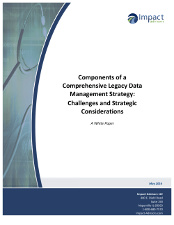 Components of a Comprehensive Legacy Data Management Strategy