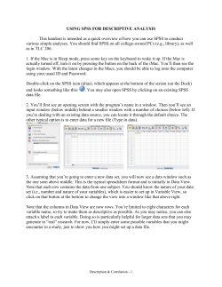 Correlation - Skidmore College