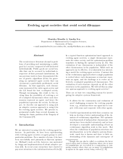 Evolving agent societies that avoid social dilemmas