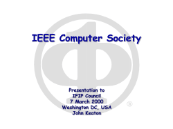 State of the Computer Society: 1998
