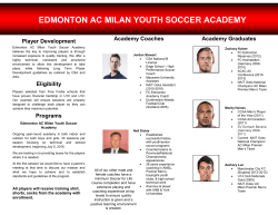 Brochure - Edmonton AC Milan Soccer Club