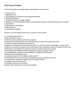 Final Exam Outline