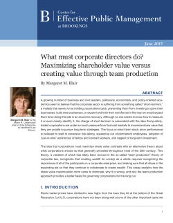 Effective Public Management