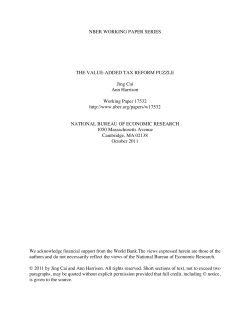 The Value-Added Tax Reform Puzzle