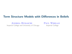 Term Structure Models with Differences in Beliefs