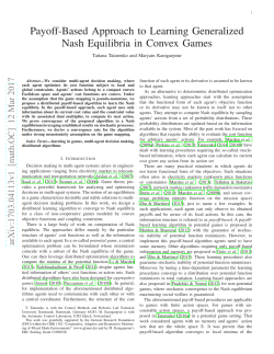 Payoff-Based Approach to Learning Generalized Nash