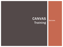 Canvas Training