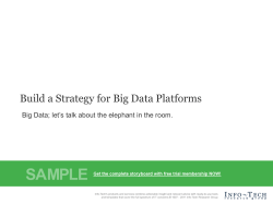 Build a Strategy for Big Data Platforms Storyboard - Info