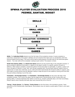 Player Evaluation Process