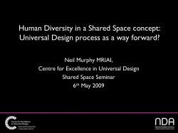 Neil Murphy Human Diversity in a Shared Space concept Universal