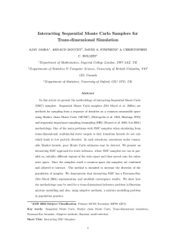 Interacting Sequential Monte Carlo Samplers for Trans