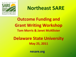 SARE Outcome Funding