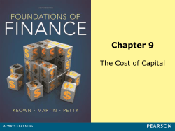 the cost of capital