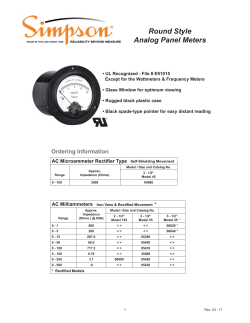 Round Style Analog Panel Meters