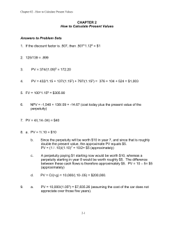 Chapter 02 - How to Calculate Present Values