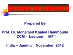 Defense in Handball