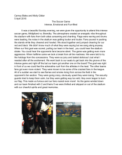 Carney Blake and Molly Gildar 5 April 2016 The Soccer Game