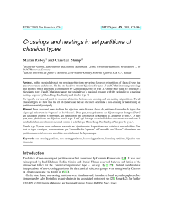 Crossings and nestings in set partitions of classical types