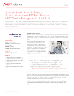 Adventist Health About to Make a Smooth Move