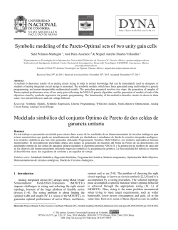 Symbolic modeling of the Pareto-Optimal sets of