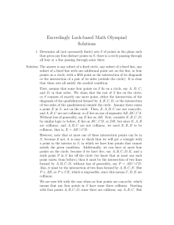 Exceedingly Luck-based Math Olympiad Solutions