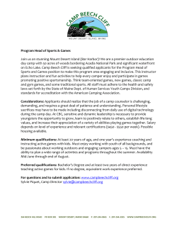 Program Head of Sports and Games