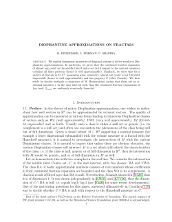 Diophantine approximations on fractals.