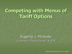 Essays in Theoretical and Empirical Industrial Organization