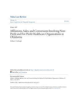 Affiliations, Sales, and Conversions Involving Non