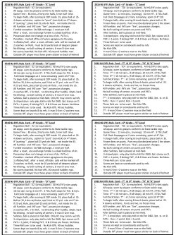 2016 NJ-SYFL Rule Card – 4th Grade – “E” Level 1. Regulation Ball