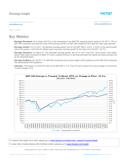 Earnings Insight - FactSet Insight