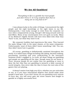 Link to "you are all gamblers"