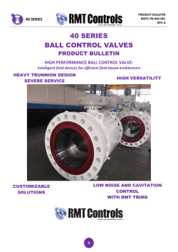 40 series ball control valves
